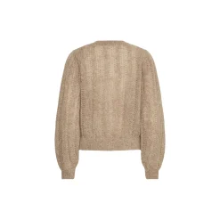 IRMELIA Cardigan, cacao nibs melange