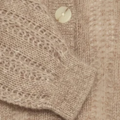 IRMELIA Cardigan, cacao nibs melange