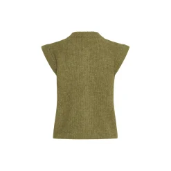 IRSILVI Waistcoat, green moss melange