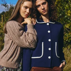 IRUMA Cardigan, maritime blue