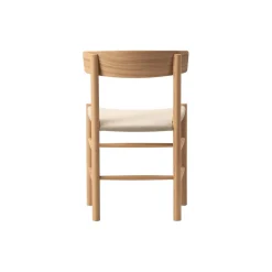 J39 Mogensen sædepolstret stol, lysolieret eg/natur kanvas