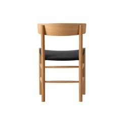 J39 Mogensen sædepolstret stol, olieret eg/sort kanvas