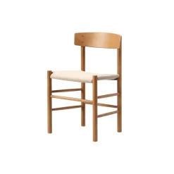 J39 Mogensen sædepolstret stol, vintage lacquered/natur kanvas