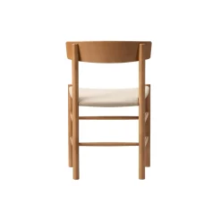 J39 Mogensen sædepolstret stol, vintage lacquered/natur kanvas