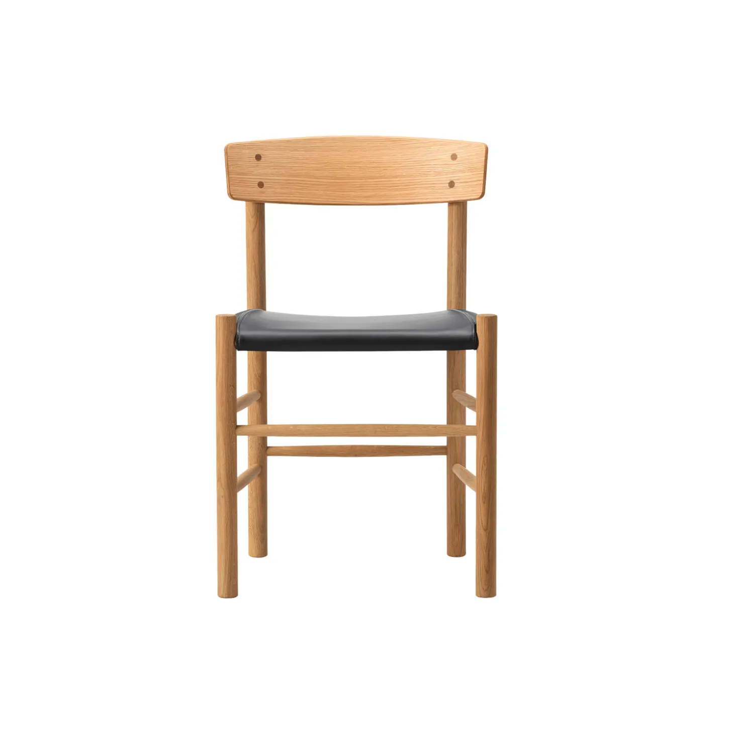 J39 Mogensen sædepolstret stol, olieret eg/Omni 301 black