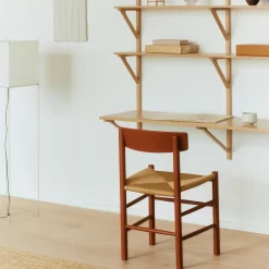 J39 Mogensen stol, herritage red/natur