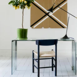 J39 Mogensen stol, indigo blue/natur