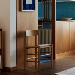 J39 Mogensen stol, olieret eg/natur