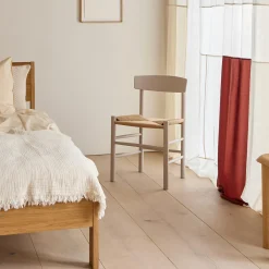 J39 Mogensen stol, pebble grey/natur