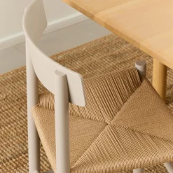 J39 Mogensen stol, pebble grey/natur