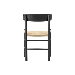 J39 Mogensen stol, sortlakeret eg/natur