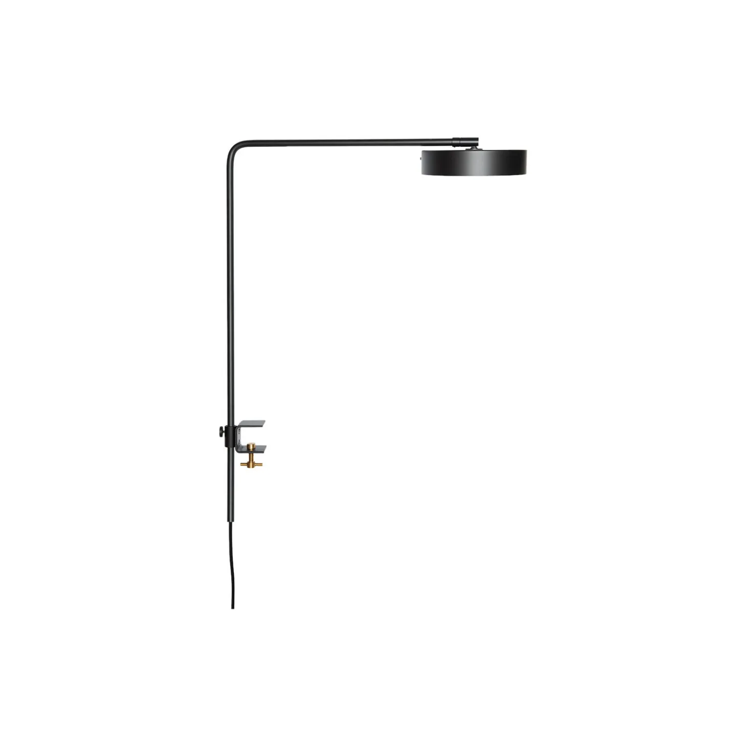 James Desk/Clip Lamp, black