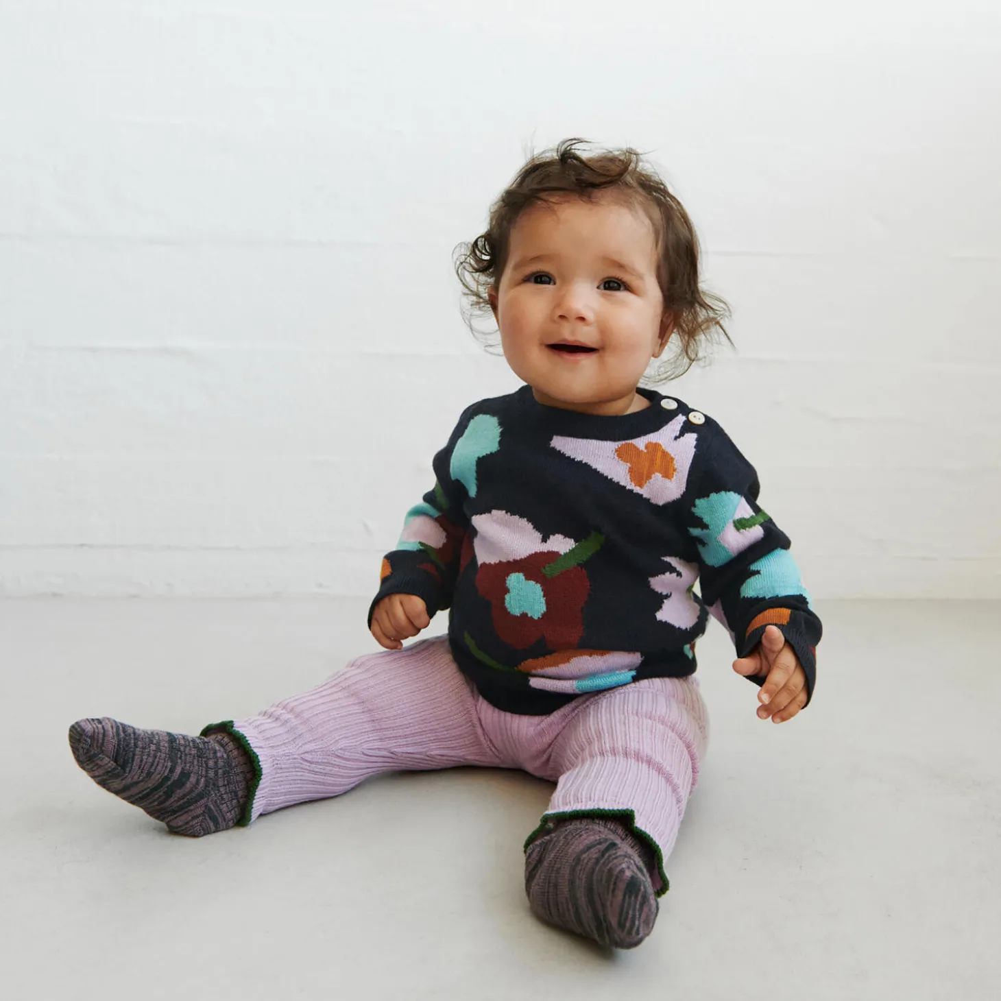 Jaquard Sweater, dark navy