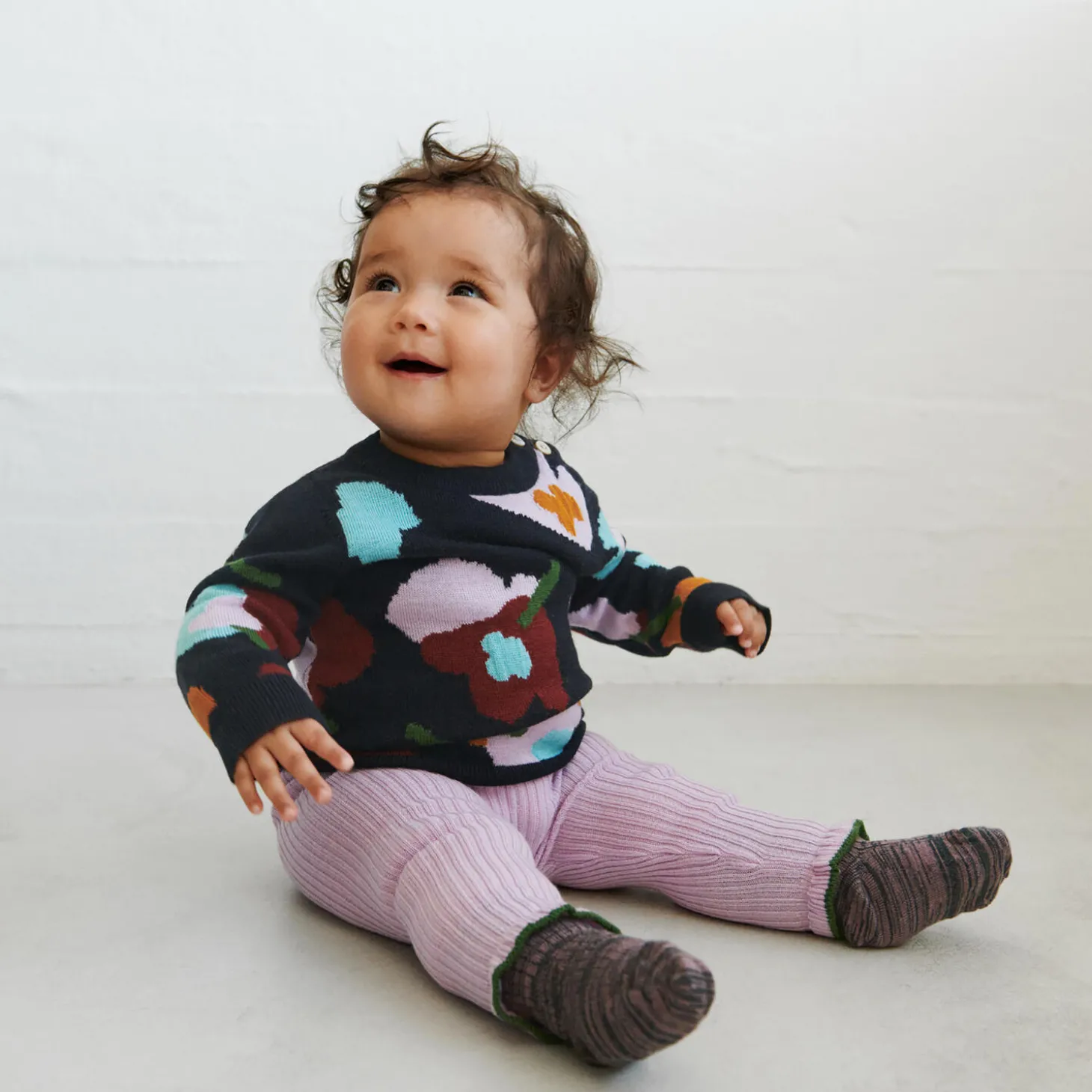 Jaquard Sweater, dark navy