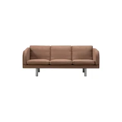 JG 3-pers. sofa, Grand Linen 4803/stål