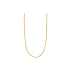 JOANNA Flat Snake Chain Halskæde, gold plated