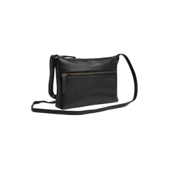 JolieMBG Crossbody Bag Soft Vintage, black w/br. gold
