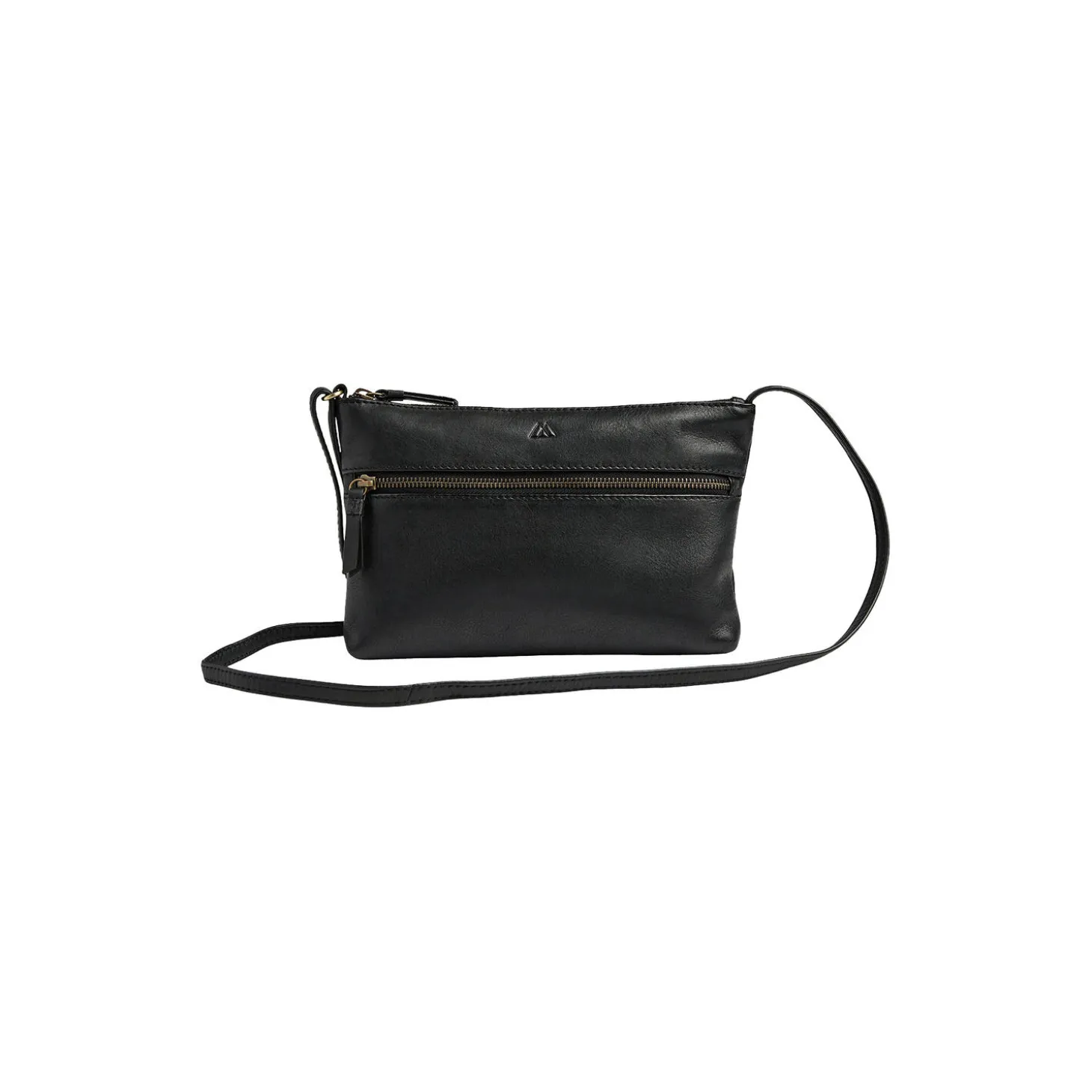 JolieMBG Crossbody Bag Soft Vintage, black w/br. gold
