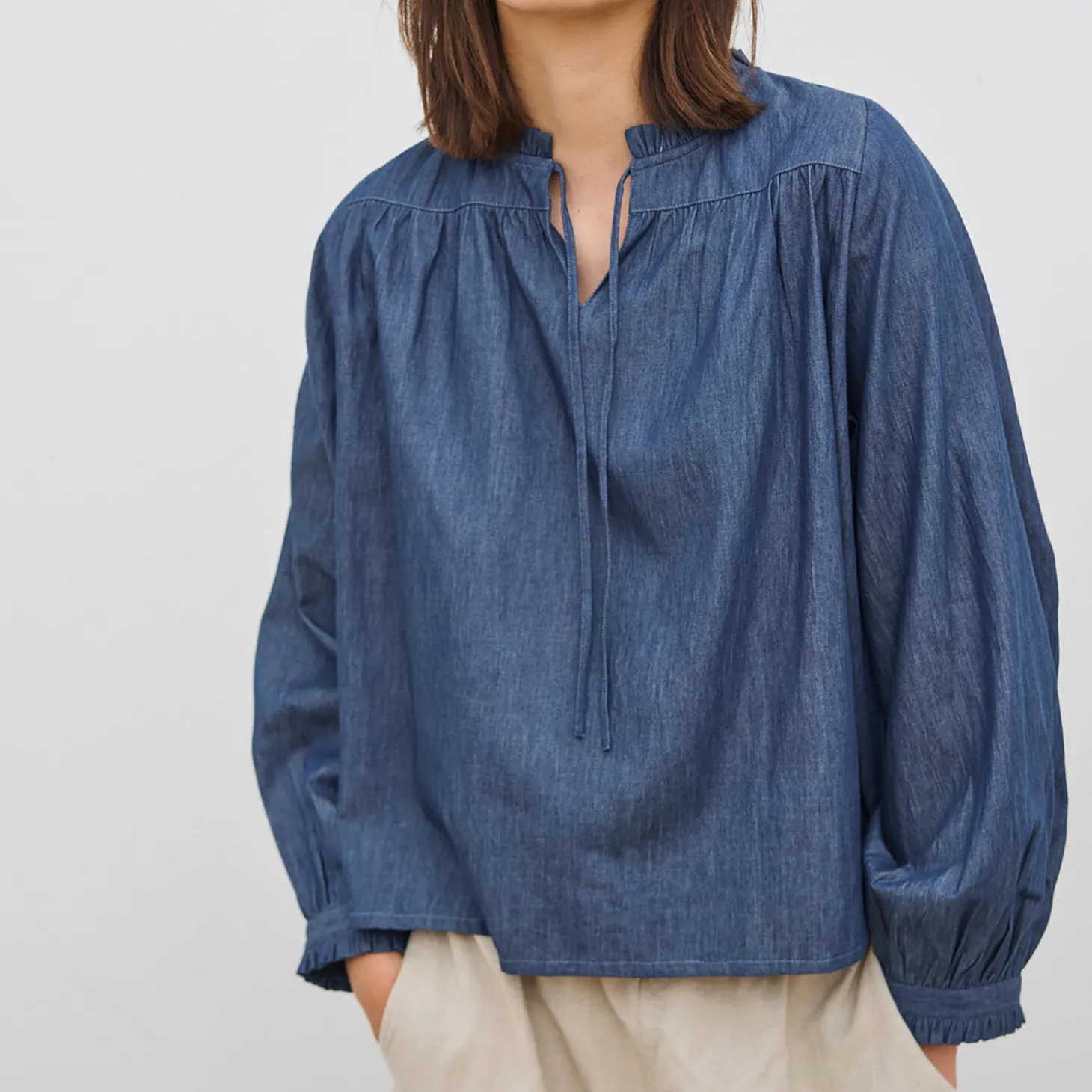 Joy Shirt, blue denim
