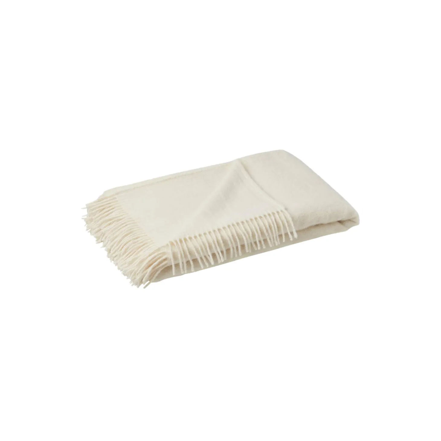 Julia uldplaid, ivory