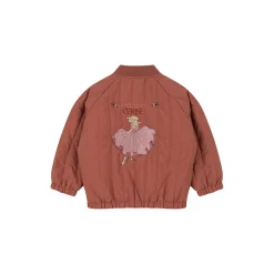 Juno Frill Bomber Jacket, canyon rose