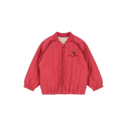 Juno Sparkle Bomber Jacket, raspberry wine