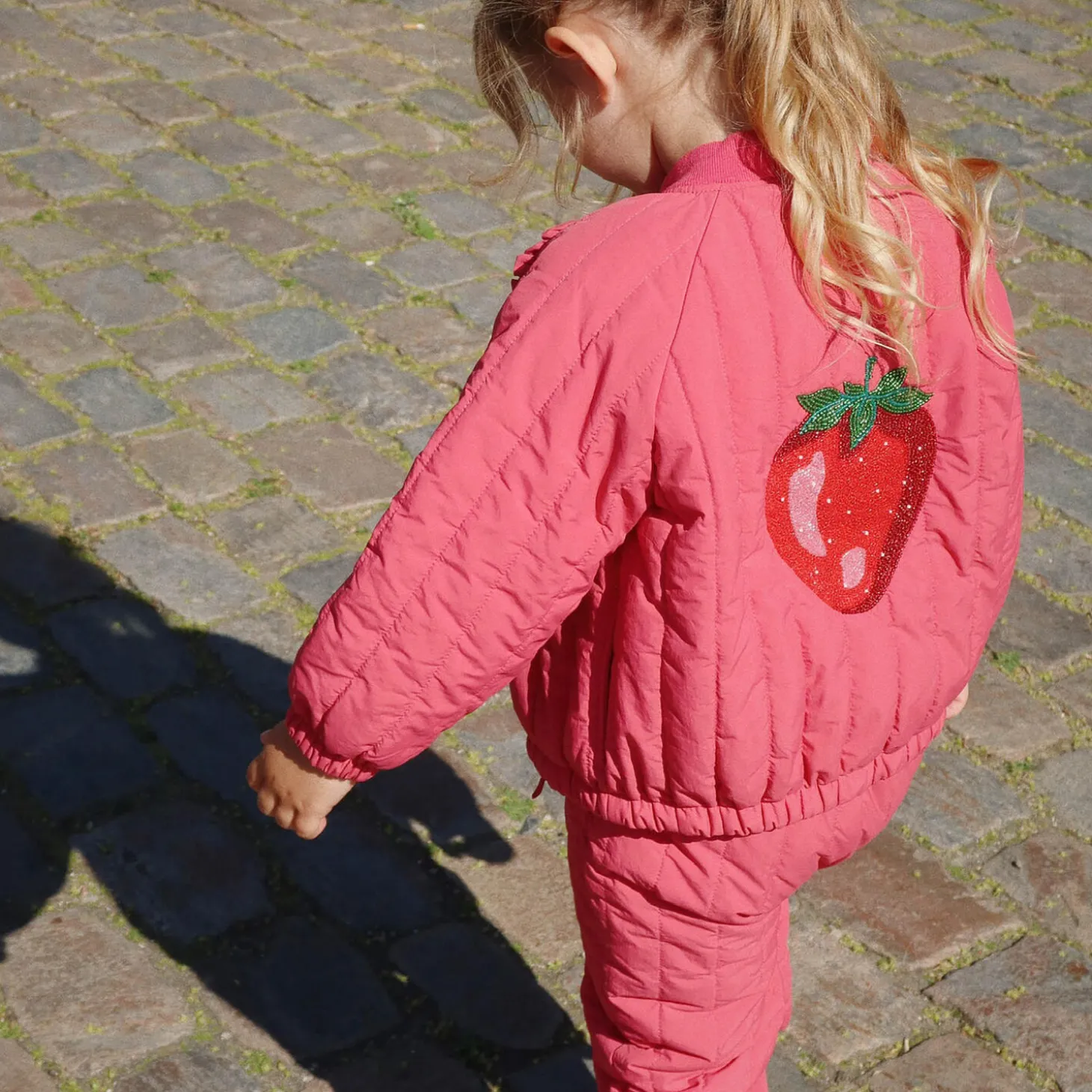 Juno Sparkle Bomber Jacket, raspberry wine