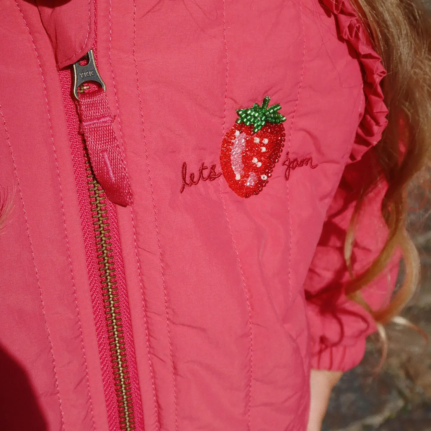 Juno Sparkle Bomber Jacket, raspberry wine