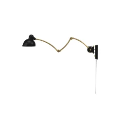 KAISER idell™ 6559-W væglampe, matt black/brass