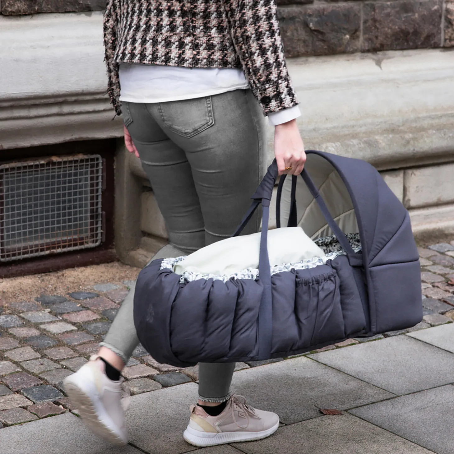 Kaleche til 3-i-1 babynest, blue olive