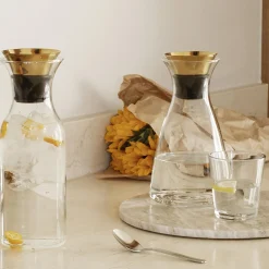 Karaffel drypfri, messing