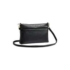 KarimaMBG Crossbody Bag Grain, black w/gold