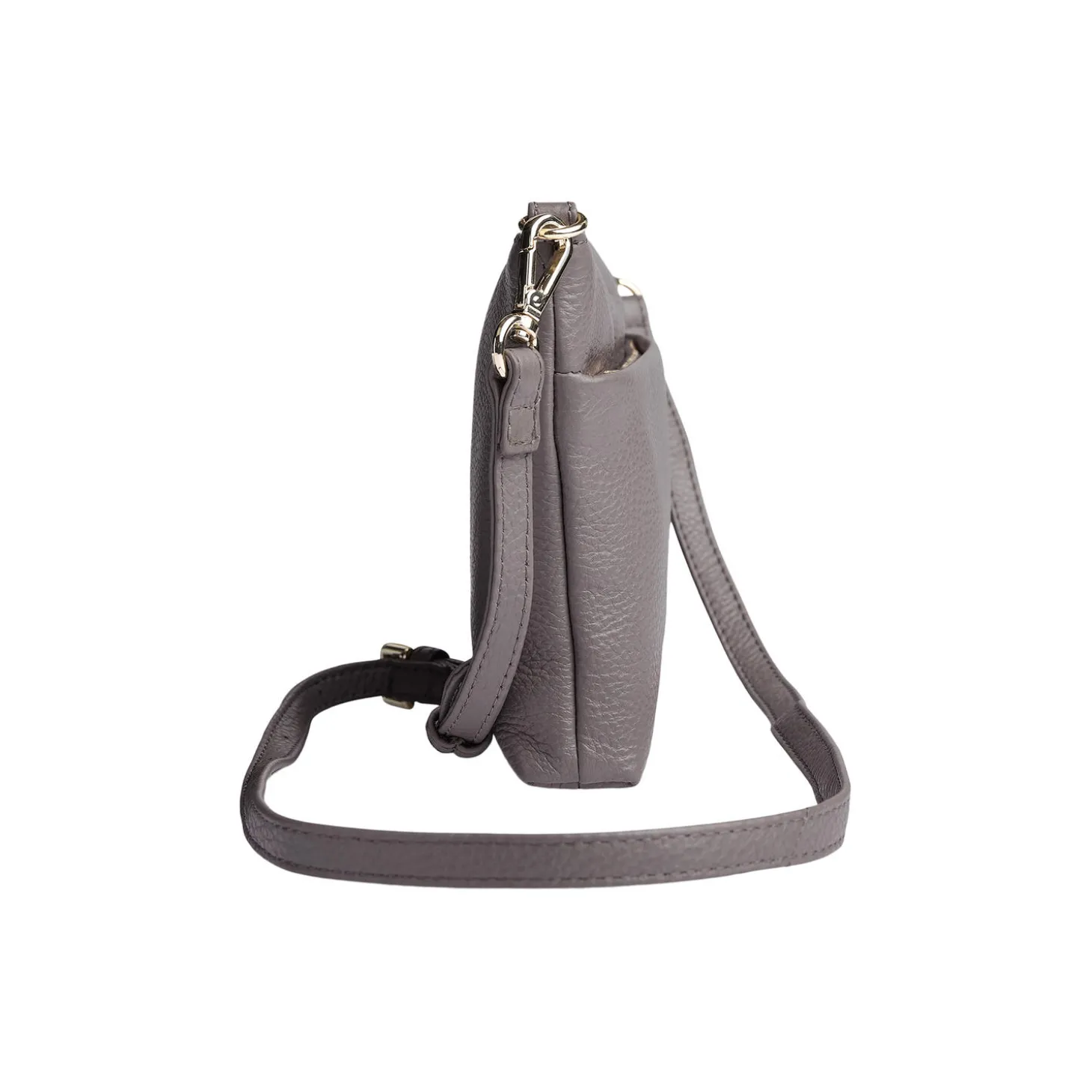 KarimaMBG Crossbody Bag Grain, taupe w/gold
