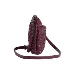 KarimaMBG Crossbody Bag Weave, burgundy