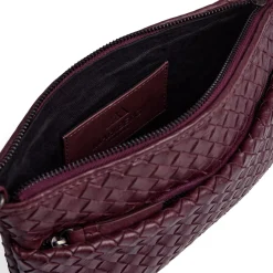 KarimaMBG Crossbody Bag Weave, burgundy
