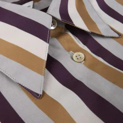 Karina Shirt, beige stripe