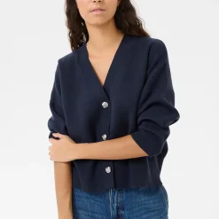 KBAntonella V-Neck Cardigan, inkwell