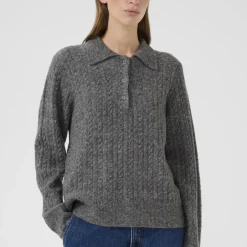 KBBrona Noabelle Polo, medium grey melange