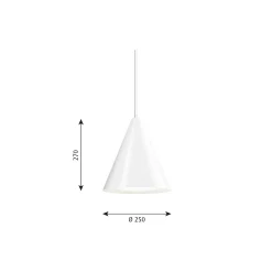 Keglen pendel, white