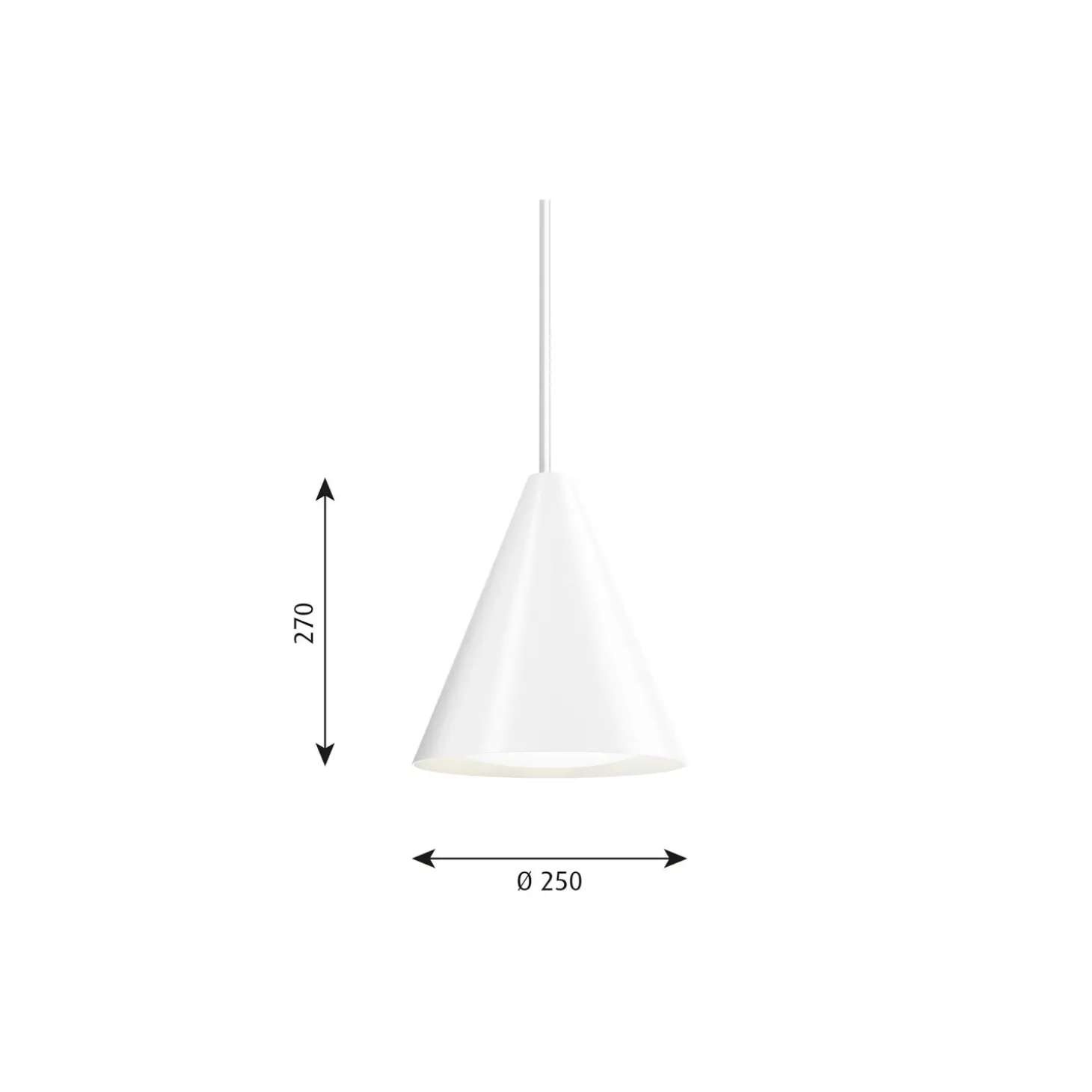 Keglen pendel, white