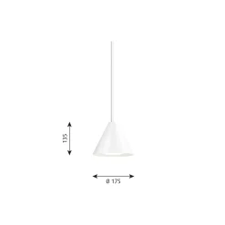 Keglen pendel, white