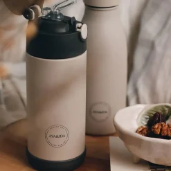 Kids Straw Bottle, cream beige