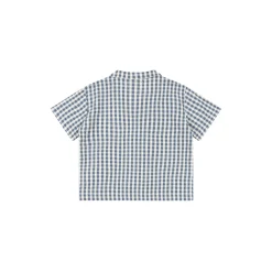 Kim SS Shirt, captains blue check