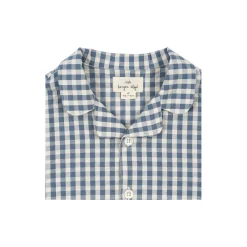 Kim SS Shirt, captains blue check