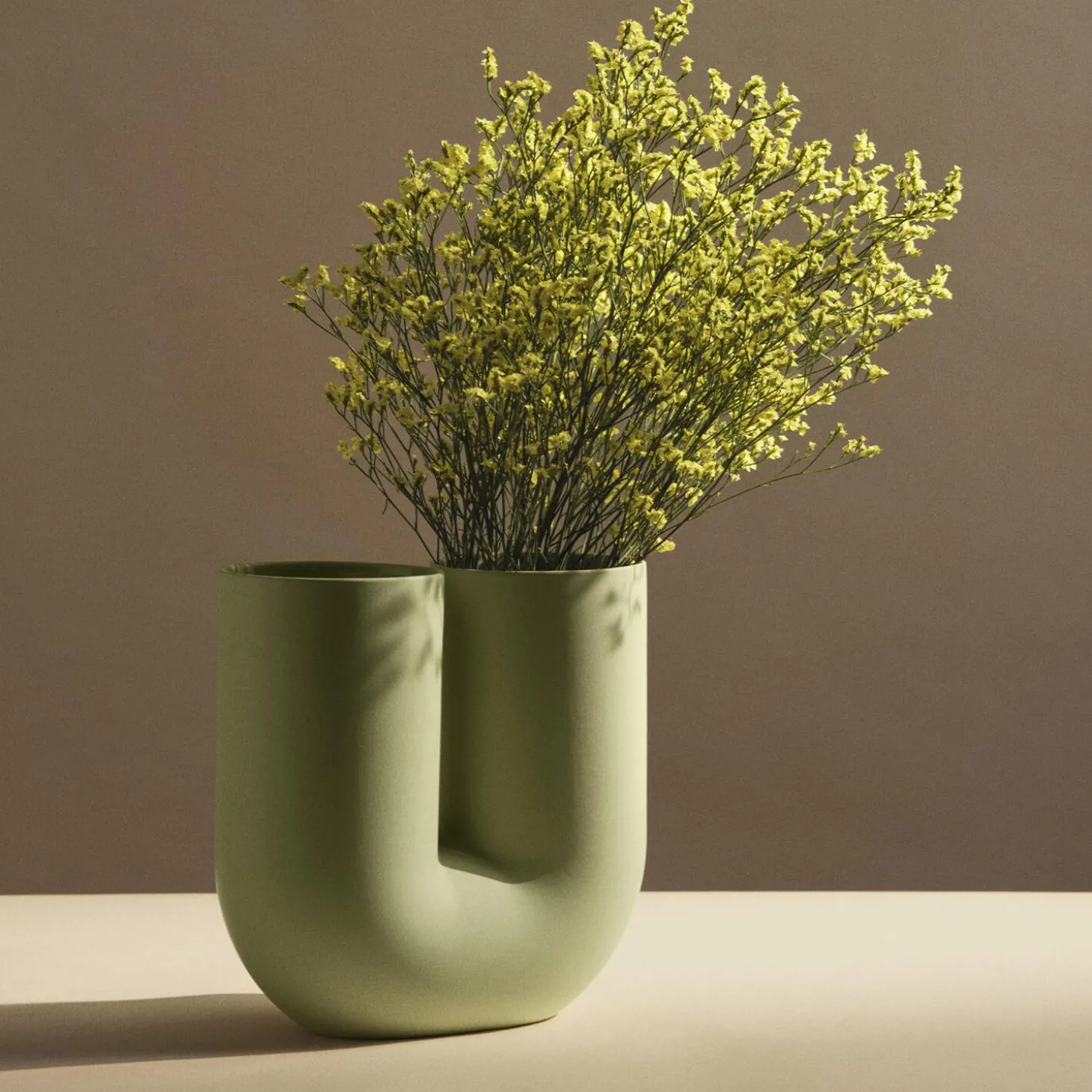 Kink Vase, light green