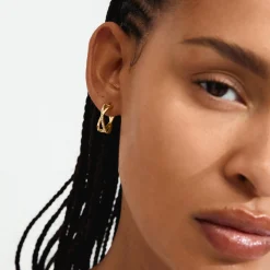 KIRA Øreringe, gold plated