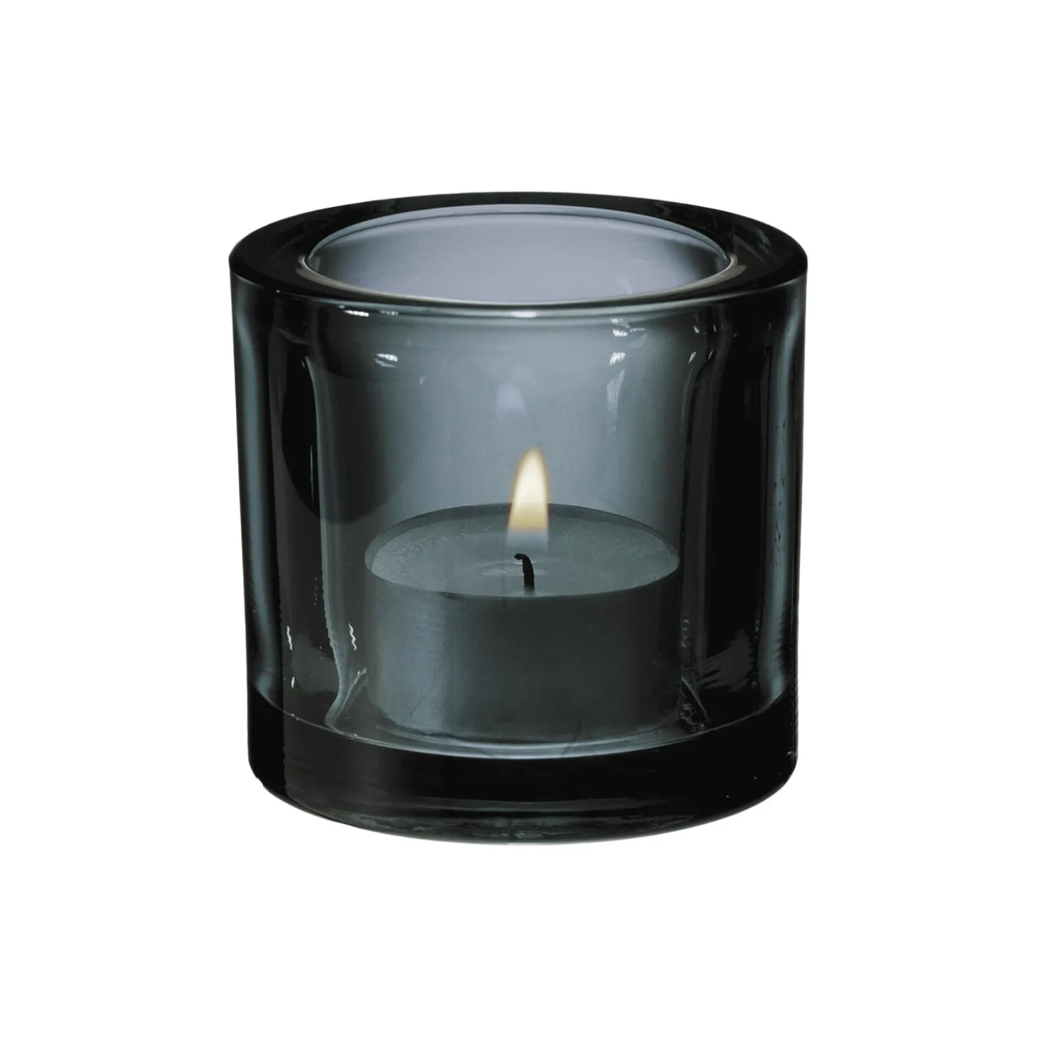 Kivi fyrfadslysestage, grå