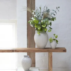 Knabstrup vasen med riller, grey