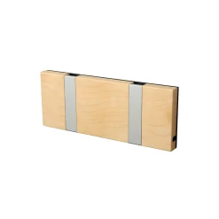 KNAX vandret 2 knagerække, ahorn/grå