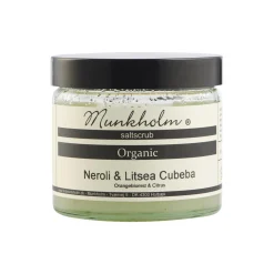 Økologisk saltskrub, neroli & litsea cubeba